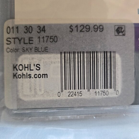 Queen Bed Sheet Set Even Temp 300 Thread Count Sky Blue (NWT) Still in Package - Picture 2 of 7